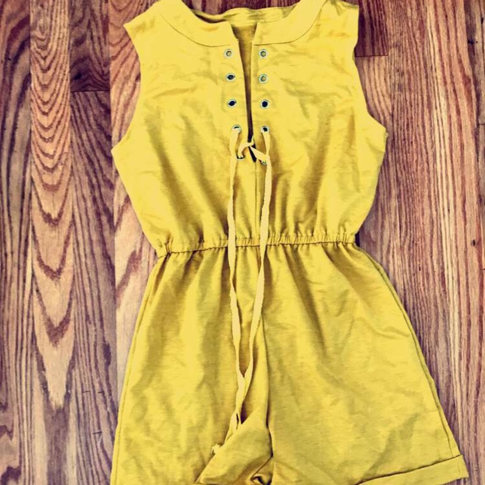Mustard yellow romper